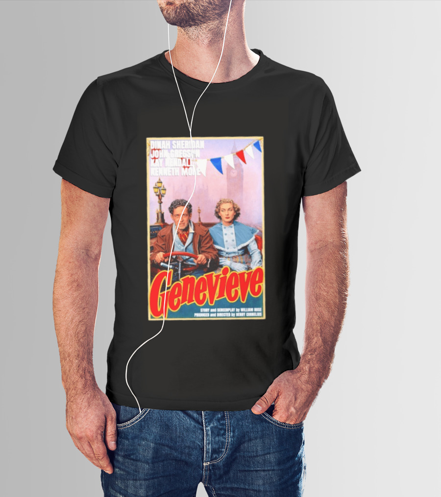 Dinah Sheridan John Gregson Kay Kendall Kenneth More Genevieve Movie T-Shirt
