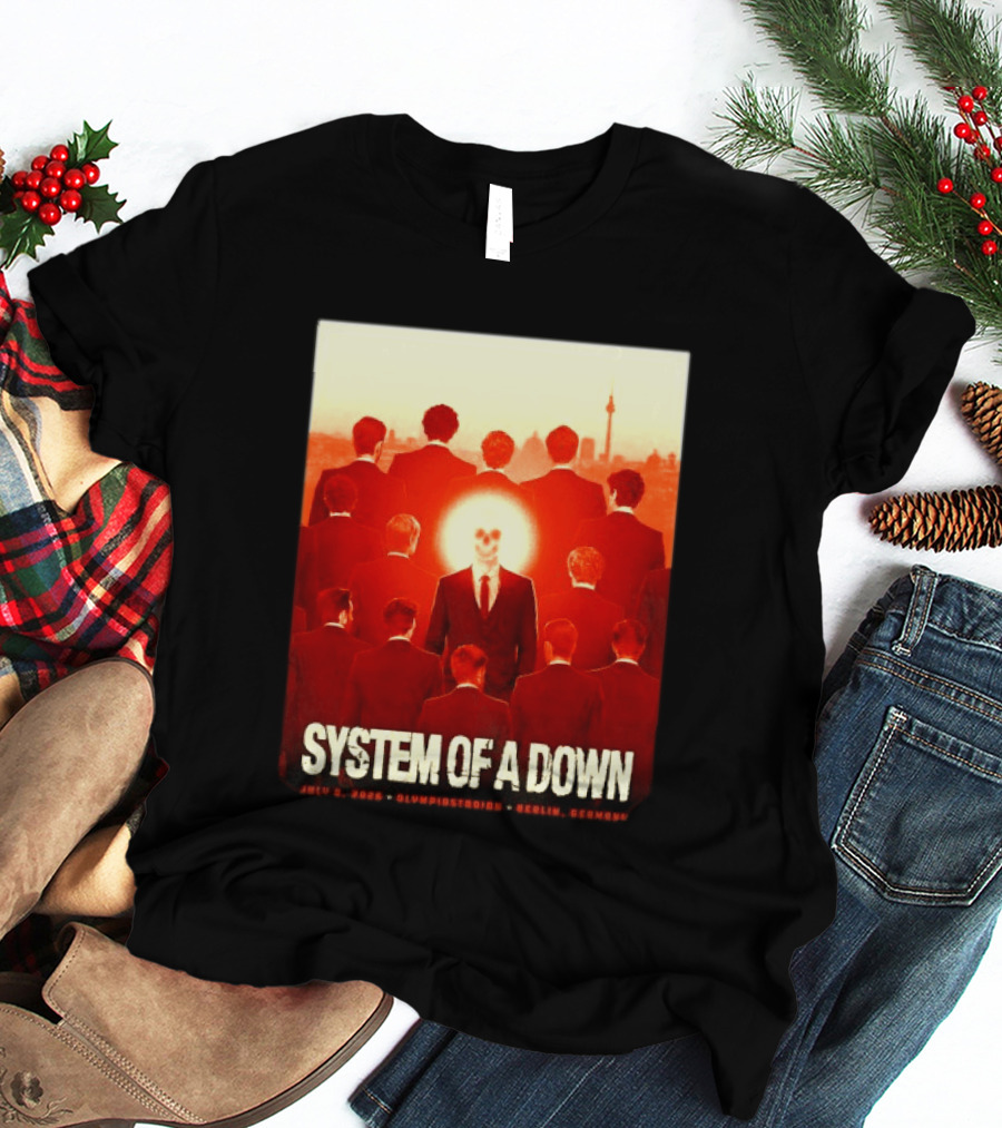 System Of A Down July 8 2026 Olympiastadion Berlin Germany Ghost Rider T-Shirt