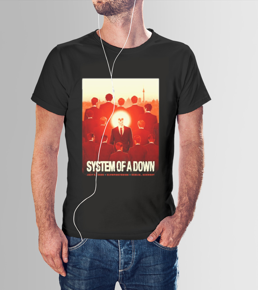 System Of A Down July 8 2026 Olympiastadion Berlin Germany Ghost Rider T-Shirt