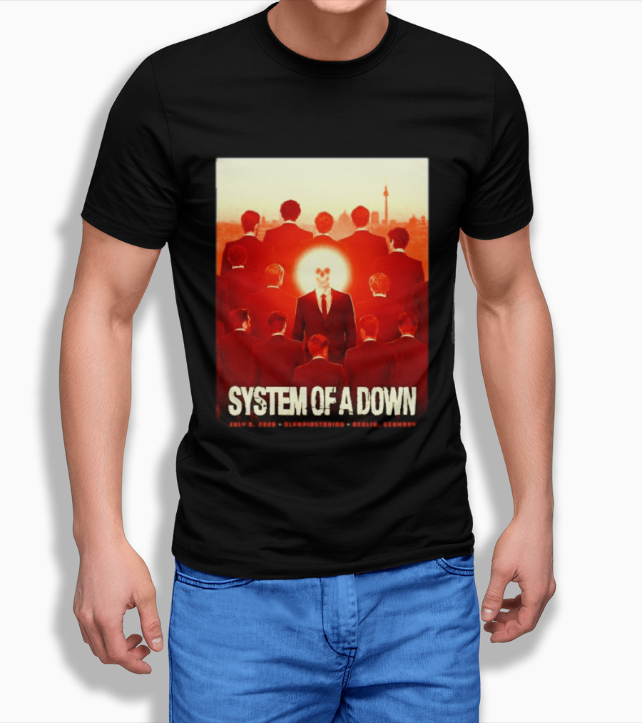 System Of A Down July 8 2026 Olympiastadion Berlin Germany Ghost Rider T-Shirt