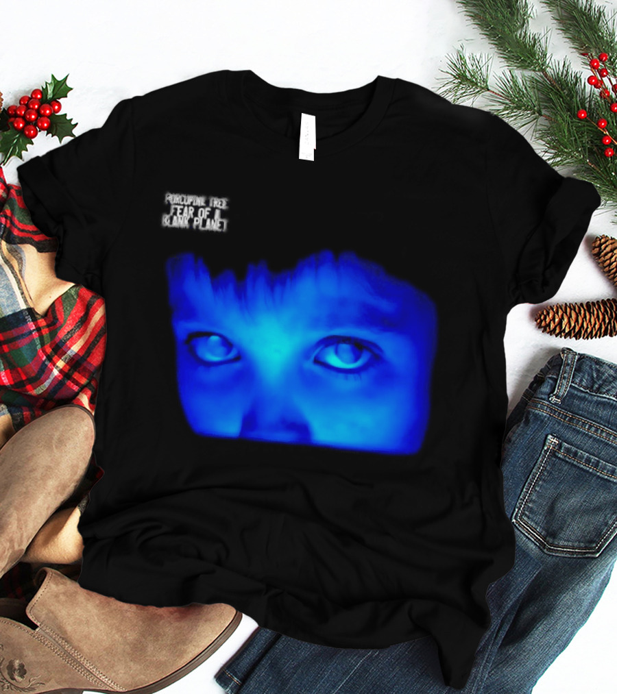 Porcupine Tree Fear Of A Blank Planet 2007 Rock Album Cover Blue Face T-Shirt