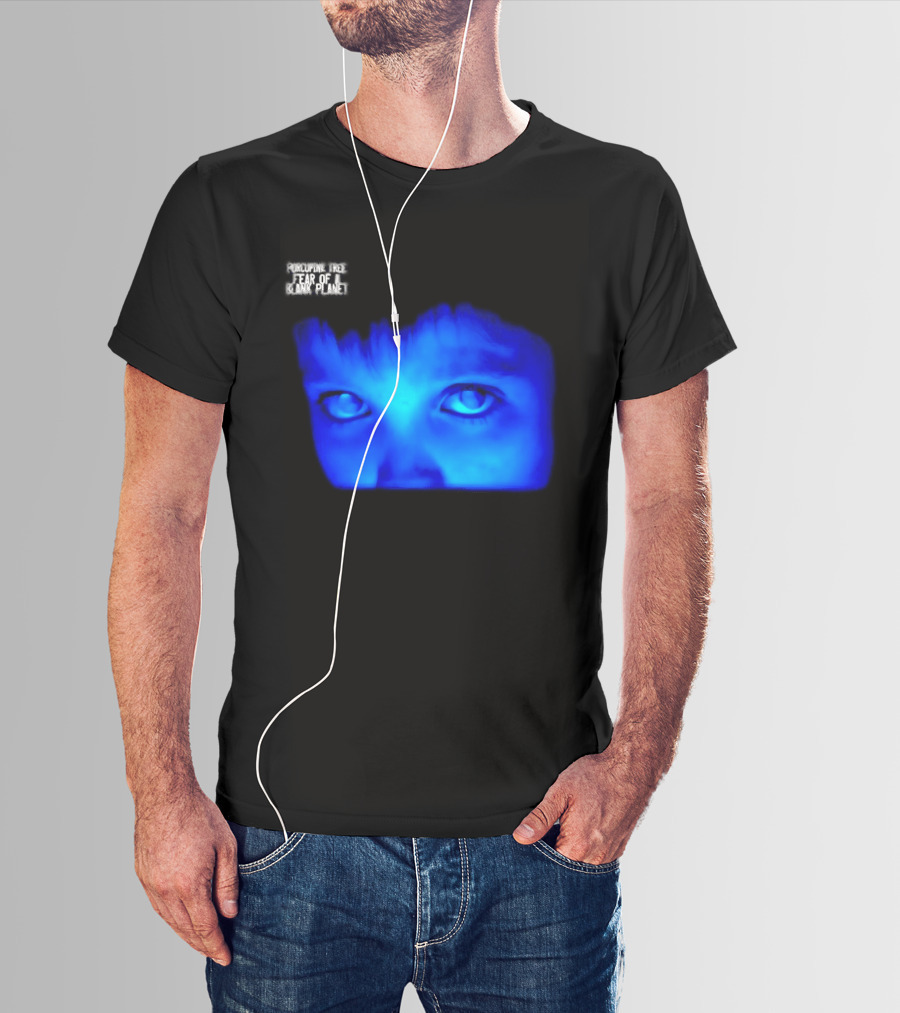 Porcupine Tree Fear Of A Blank Planet 2007 Rock Album Cover Blue Face T-Shirt
