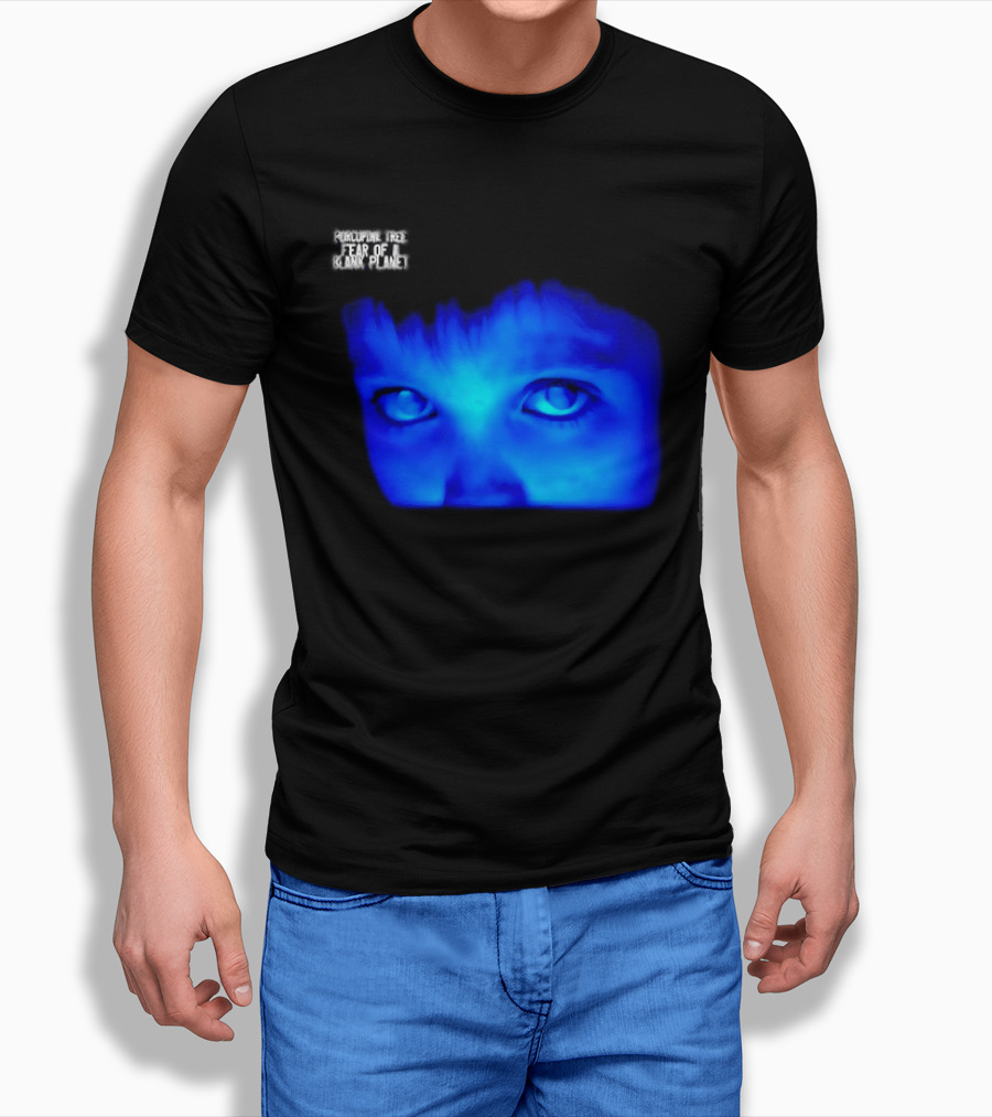 Porcupine Tree Fear Of A Blank Planet 2007 Rock Album Cover Blue Face T-Shirt