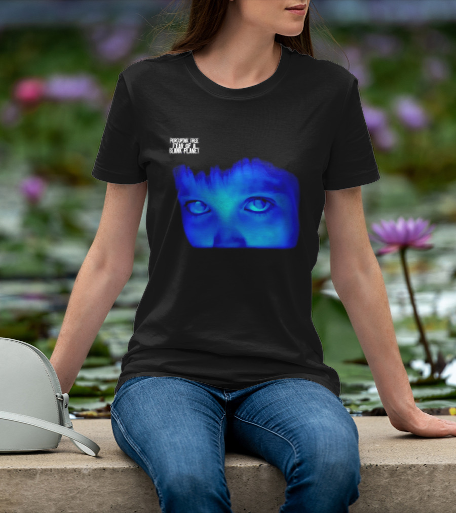 Porcupine Tree Fear Of A Blank Planet 2007 Rock Album Cover Blue Face T-Shirt