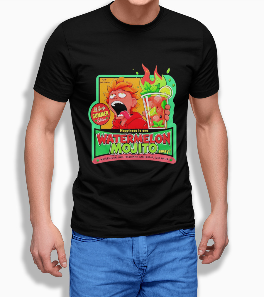 Lil Ganja Summer Edition Happiness Is One Watermelon Mojito Away T-Shirt