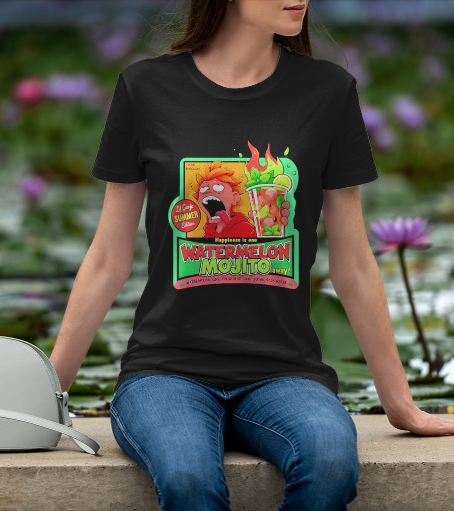 Lil Ganja Summer Edition Happiness Is One Watermelon Mojito Away T-Shirt