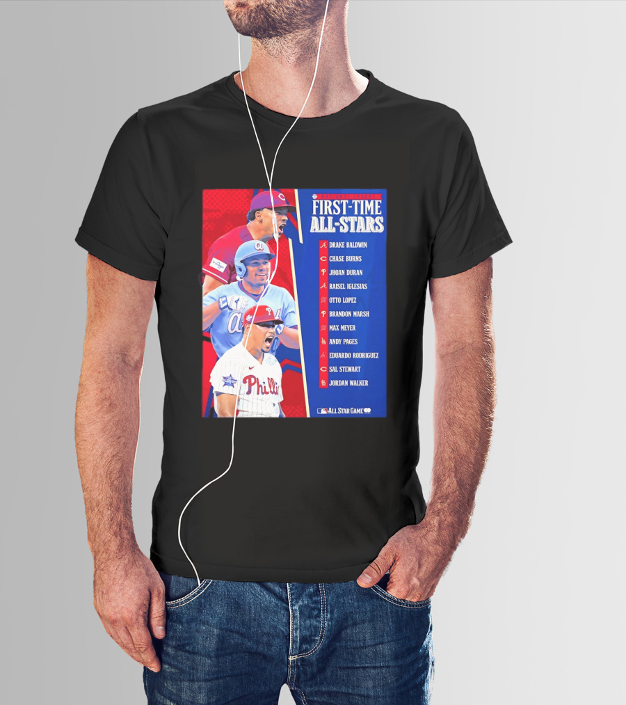 MLB National League First Time All Stars T-Shirt