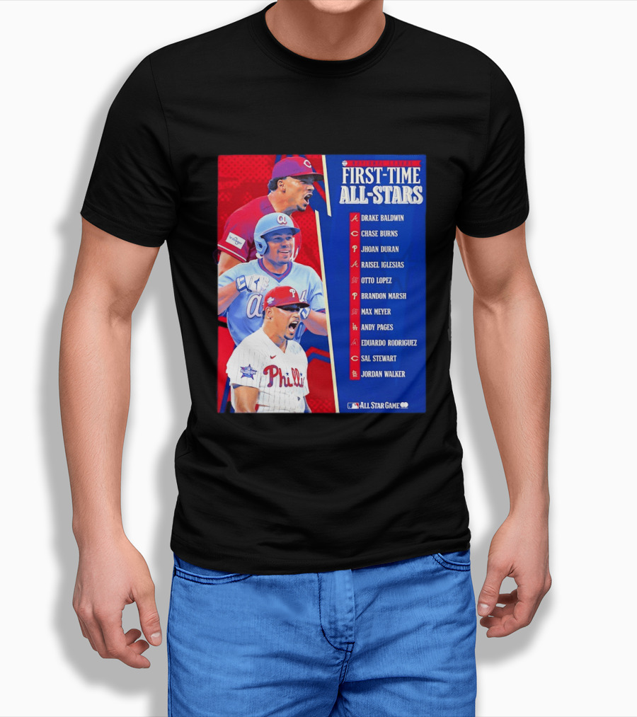 MLB National League First Time All Stars T-Shirt