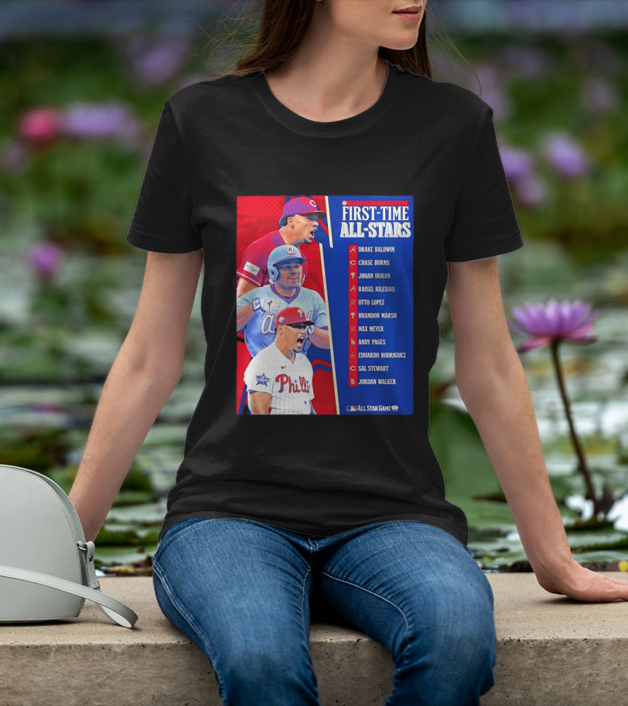 MLB National League First Time All Stars T-Shirt