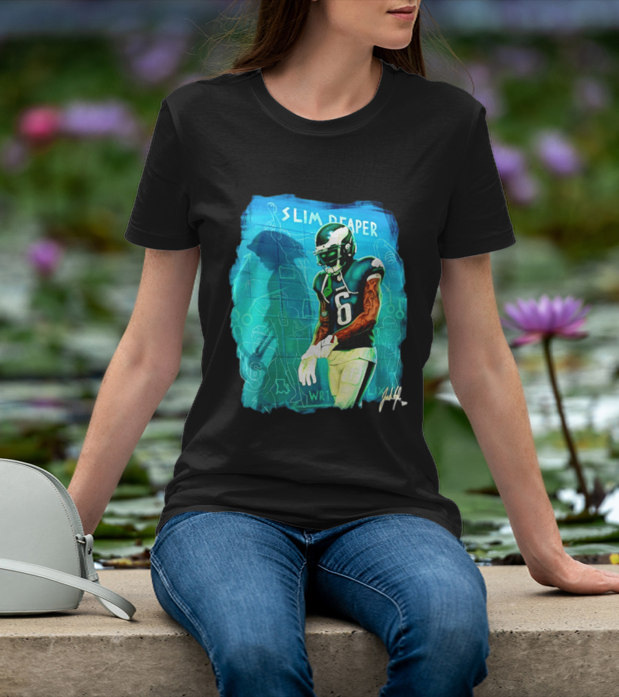 Philadelphia Eagles Devonta Smith Slim Reaper Phantom Six WR1 T-Shirt
