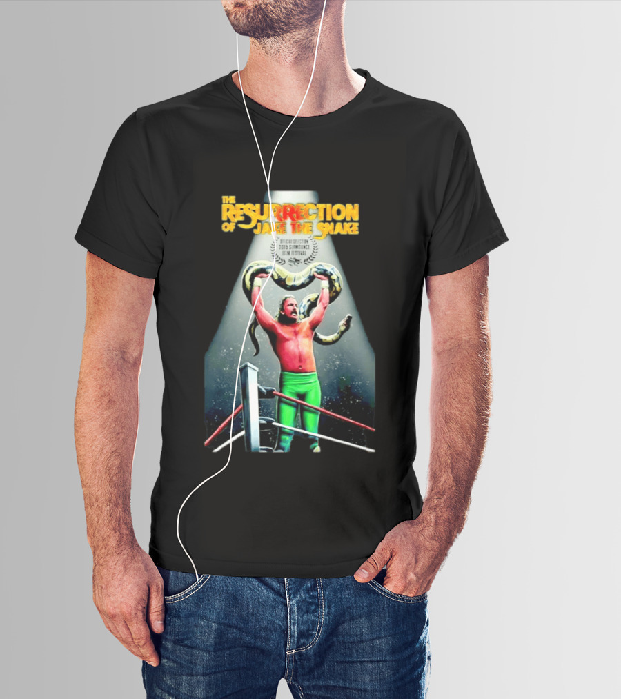 The Resurrection Of Jake The Snake Wrestling Documentary Official Selection 2015 Sundance Film Festival T-Shirt