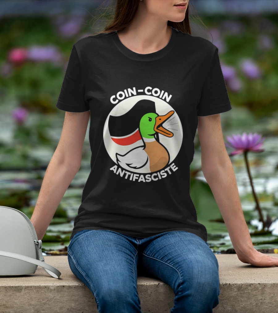 Coin Coin Antifasciste Duck Antifa Protest T-Shirt