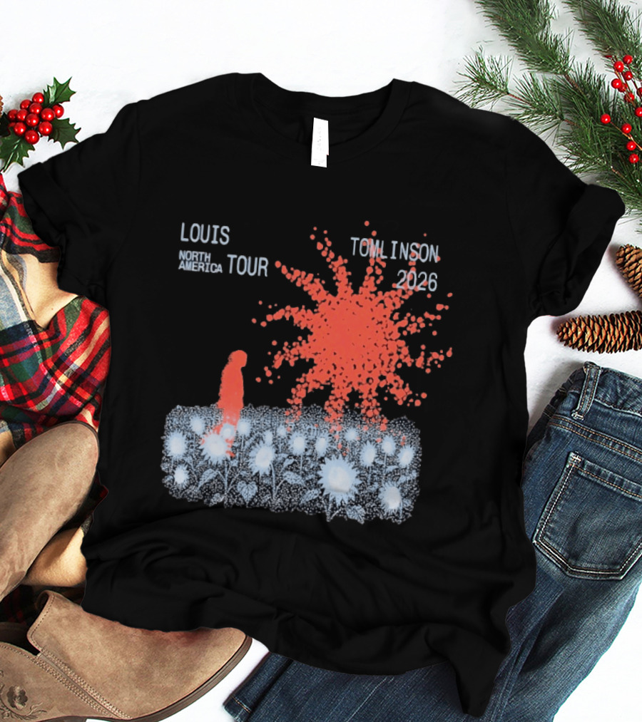 Louis Tomlinson North America Tour 2026 Sunflower Field Explosion T-Shirt