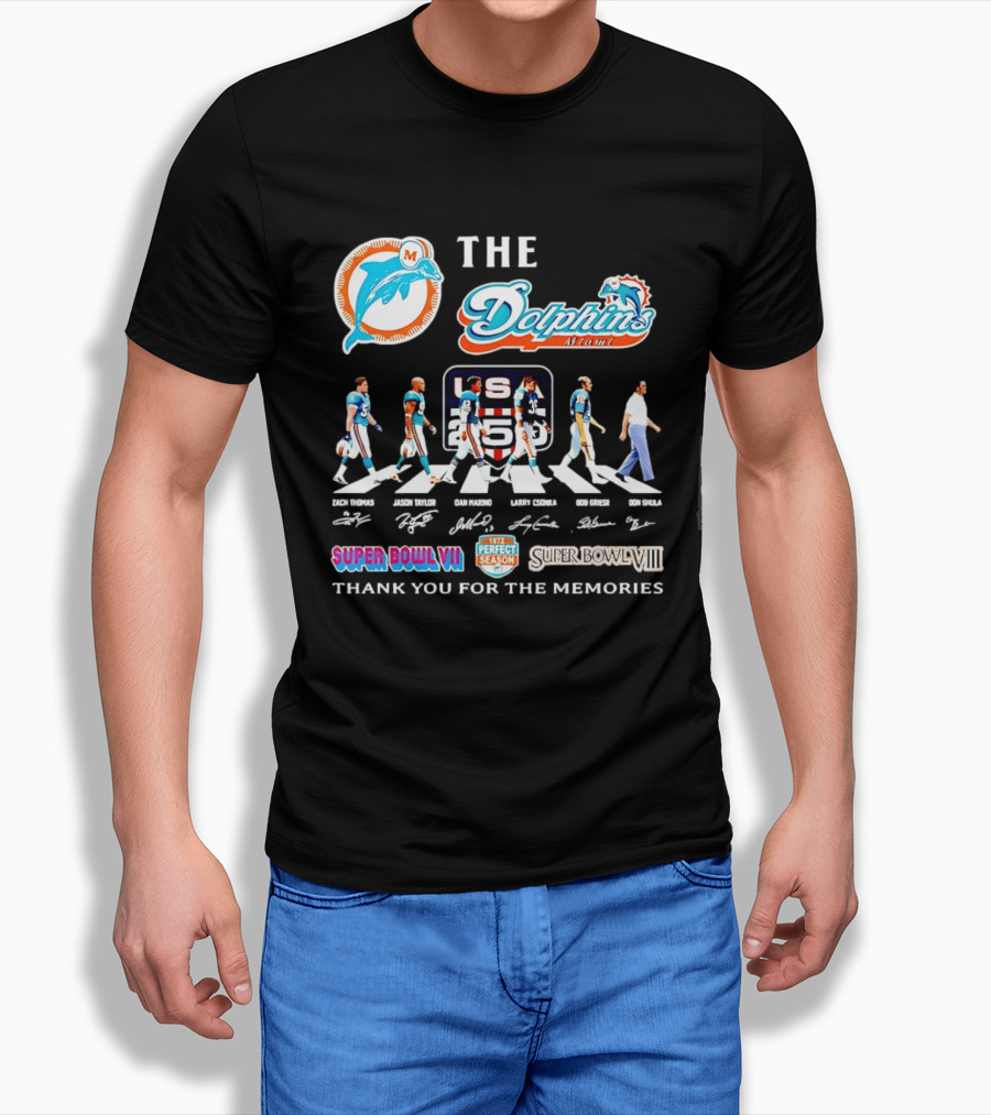 The Miami Dolphins' Greatest Legends Super Bowl Memories And Perfect Season Celebration T-Shirt
