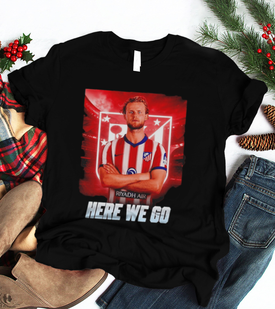 Atlético Madrid Transfer Morten Hjulmand Here We Go Announcement T-Shirt
