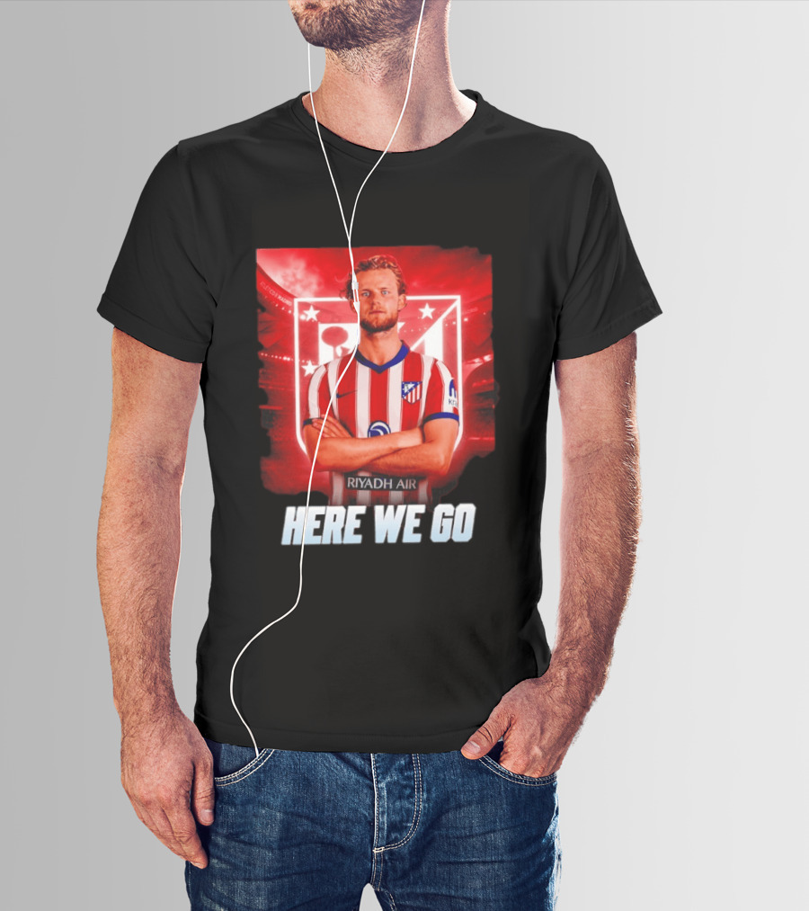 Atlético Madrid Transfer Morten Hjulmand Here We Go Announcement T-Shirt