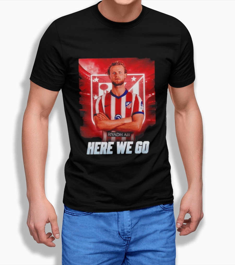 Atlético Madrid Transfer Morten Hjulmand Here We Go Announcement T-Shirt