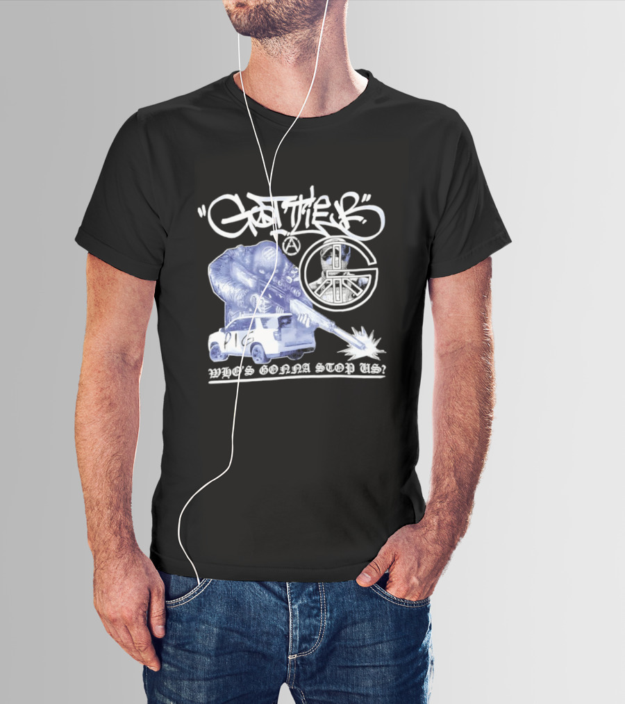 Gottlieb Anarchist Pig Who's Gonna Stop Us Tactical Graffiti T-Shirt