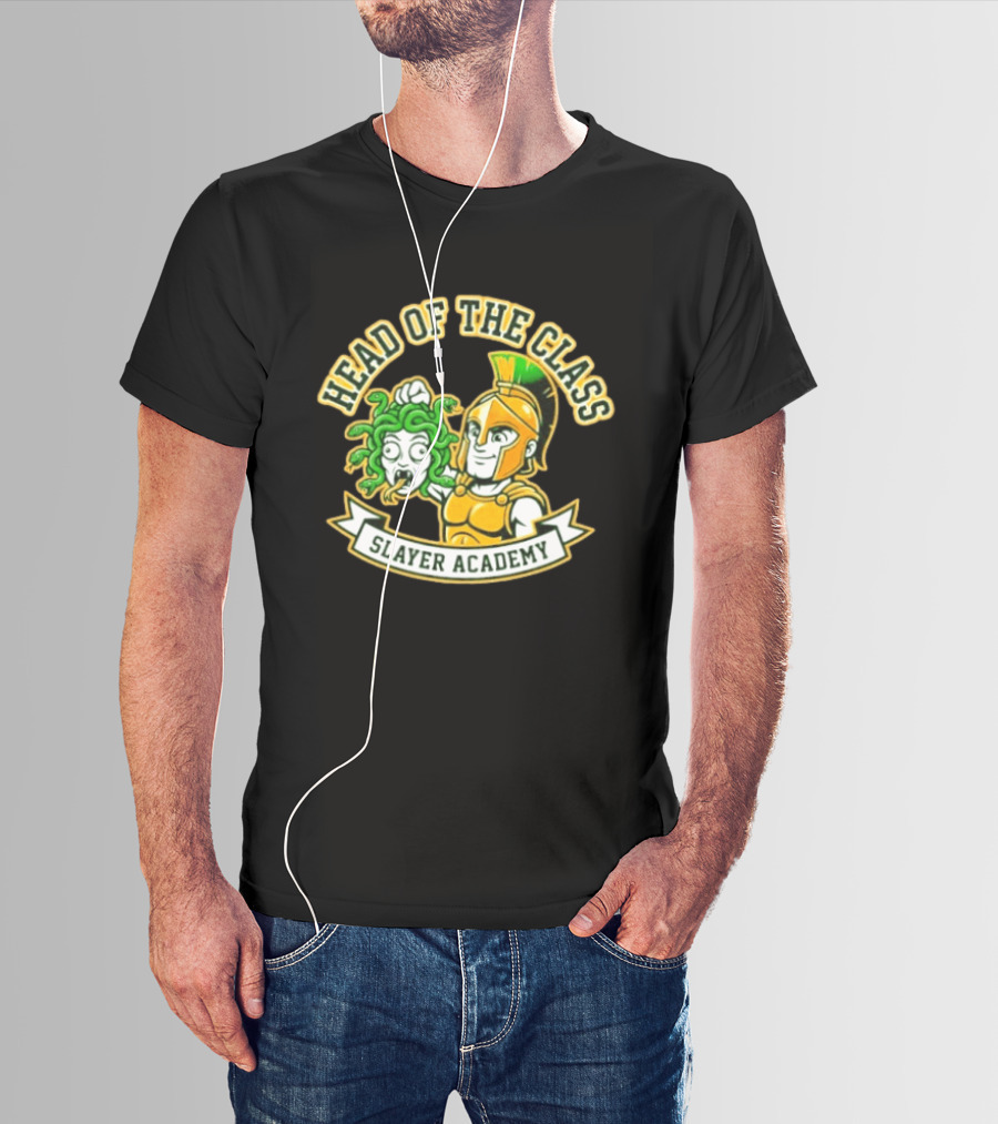 Head Of The Class Slayer Academy Spartan Medusa T-Shirt