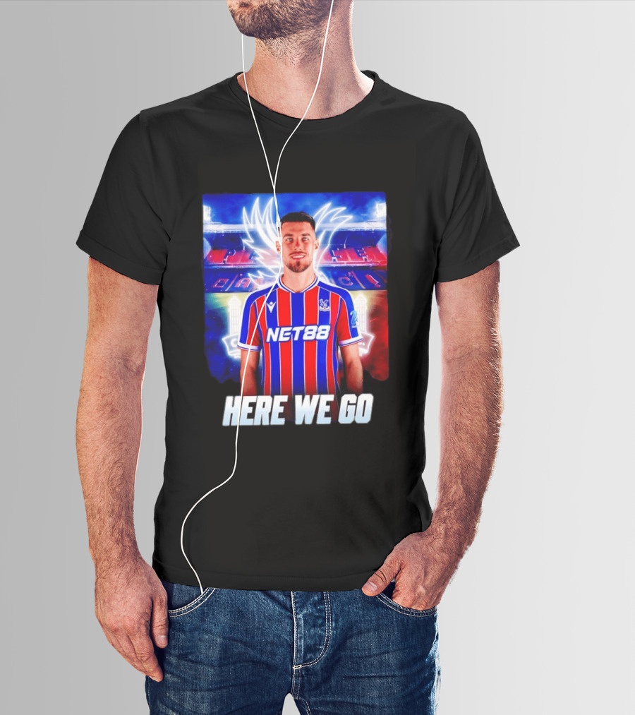 Oscar Mingueza NET88 Crystal Palace Here We Go T-Shirt