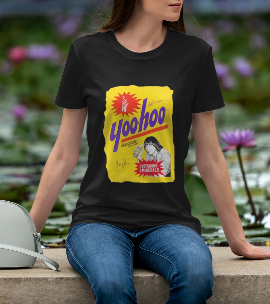 Johnny Ramone Yoo Hoo Chocolate Drink 5 Vitamins 3 Minerals T-Shirt