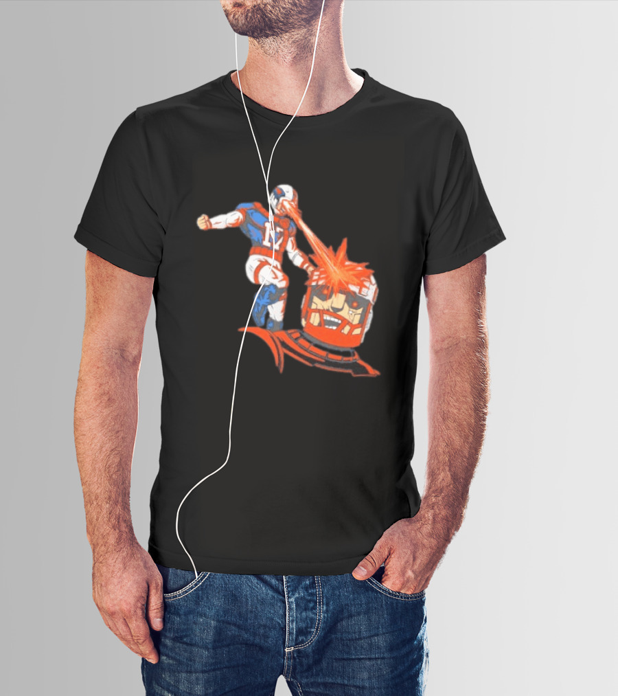 Buffalo Bills Josh Allen Laser Eye Superhero 17 Football Power T-Shirt
