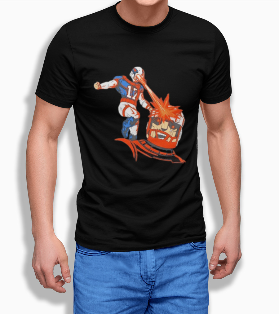 Buffalo Bills Josh Allen Laser Eye Superhero 17 Football Power T-Shirt