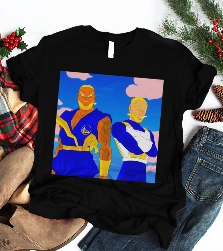 LeBron James Stephen Curry Golden State Warriors Anime Dragon Ball T-Shirt