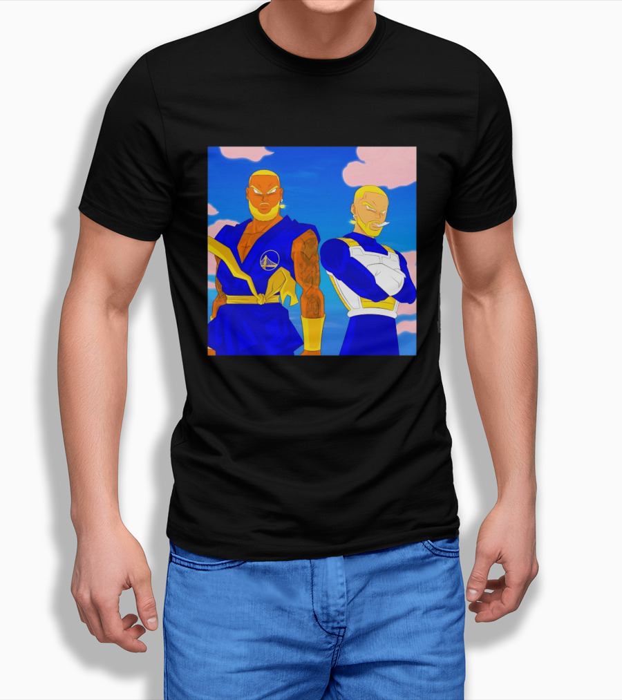 LeBron James Stephen Curry Golden State Warriors Anime Dragon Ball T-Shirt