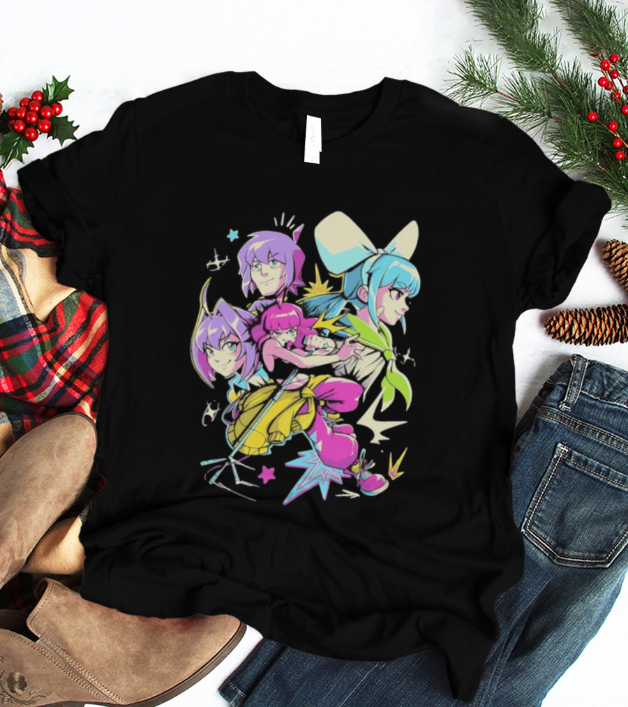 Unbeatable Video Game Anime Characters Colorful T-Shirt