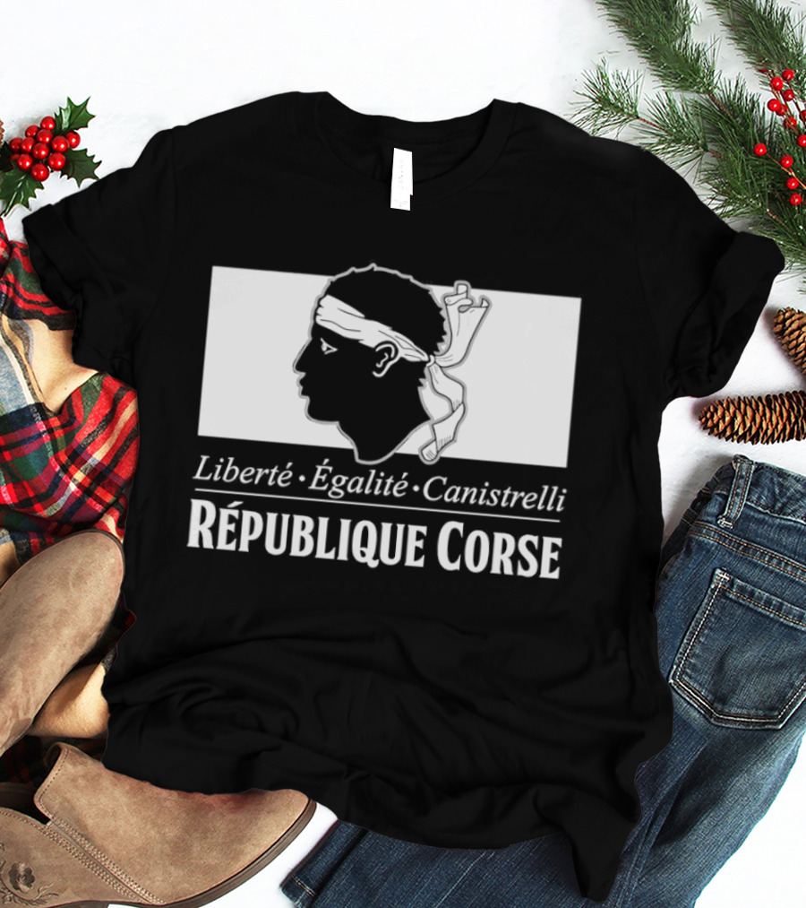 République Corse Liberté Égalité Canistrelli Banner T-Shirt