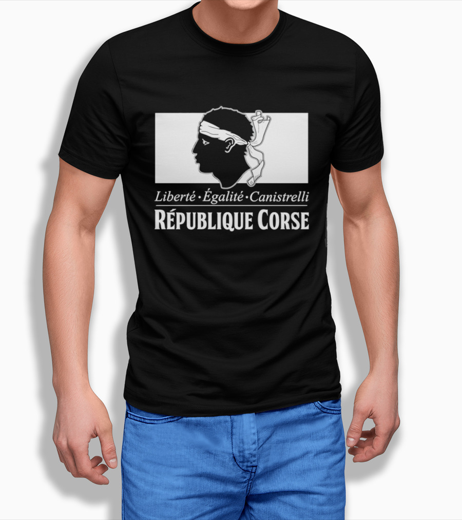 République Corse Liberté Égalité Canistrelli Banner T-Shirt
