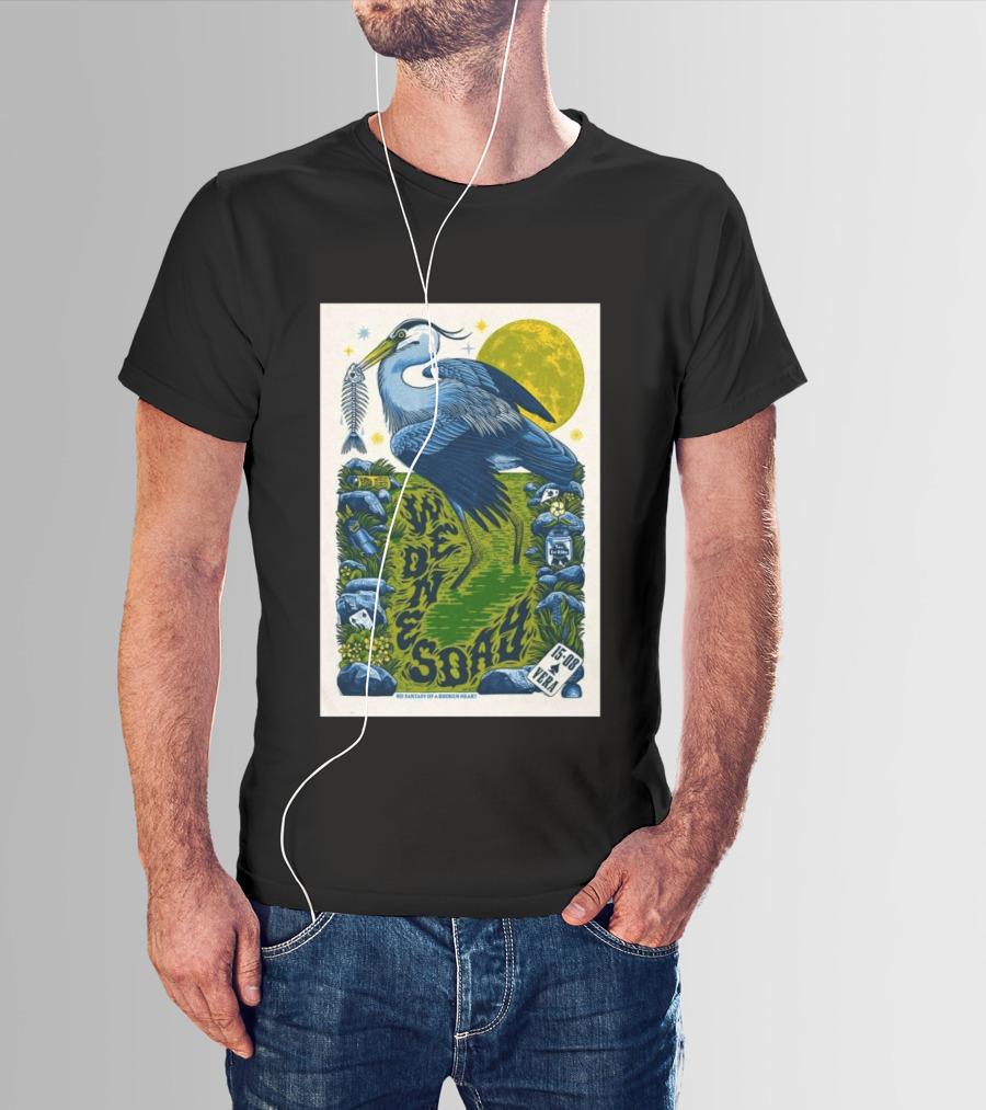 Wednesday 15 Aug 2026 Vera Groningen NL Heron Fantasy Of A Broken Heart T-Shirt