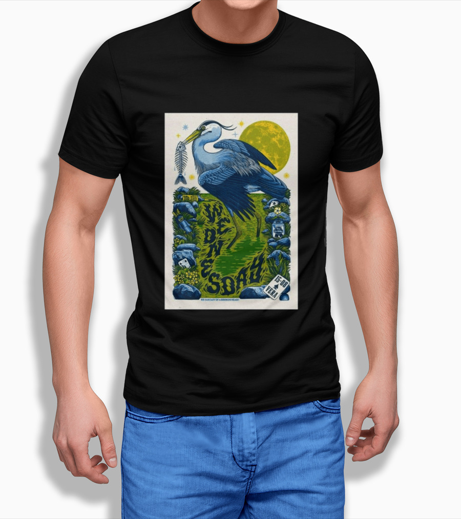 Wednesday 15 Aug 2026 Vera Groningen NL Heron Fantasy Of A Broken Heart T-Shirt