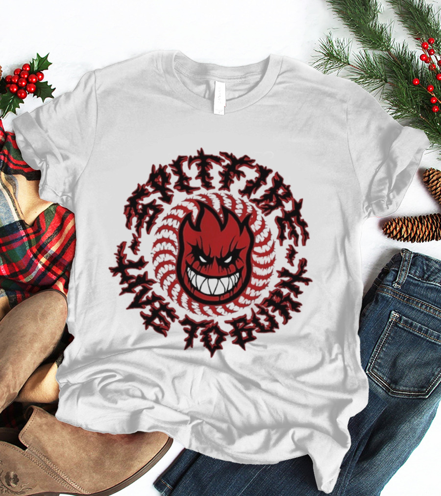 Spitfire Live To Burn Fireball Flamehead T-Shirt