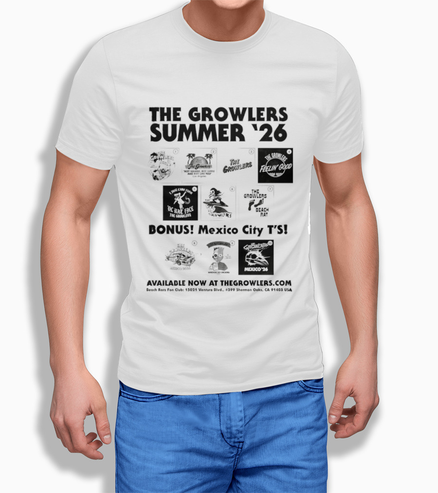 The Growlers Summer '26 Bonus Mexico City Fyi Mexico '26 T-Shirt
