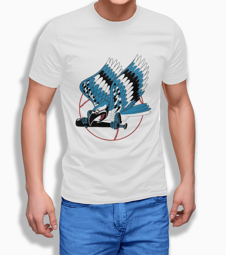 Toronto Blue Jays Flying Logo Majestic MLB Baseball Sportswear T-Shirt