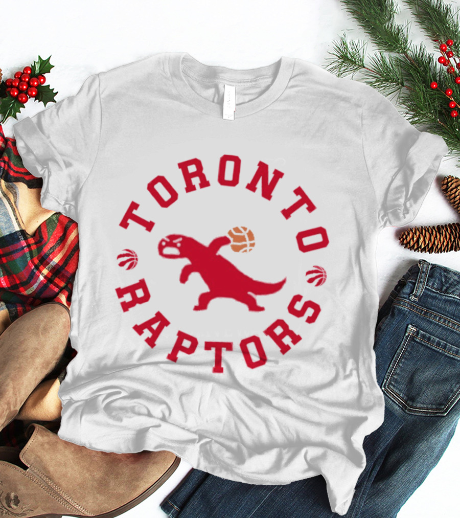 Toronto Raptors Basketball NBA Dinosaur Red T-Shirt