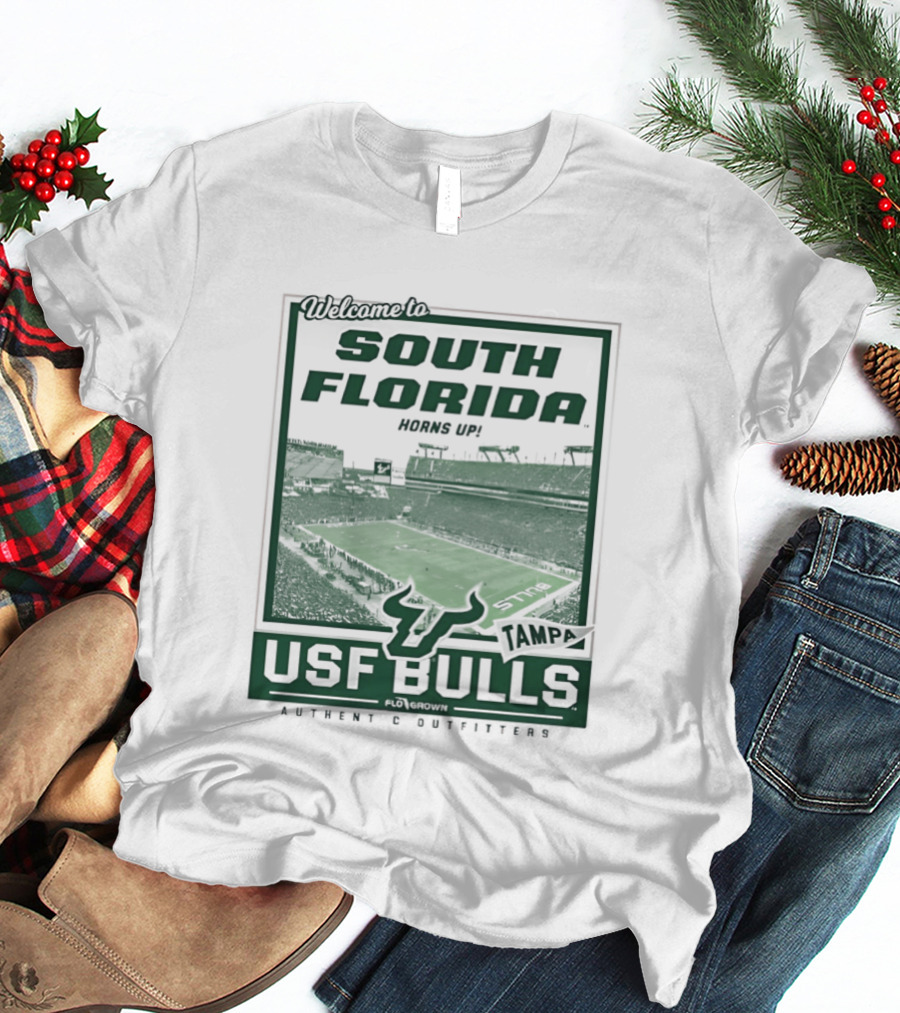 Welcome To South Florida Raymond James Stadium USF Bulls Football T-Shirt