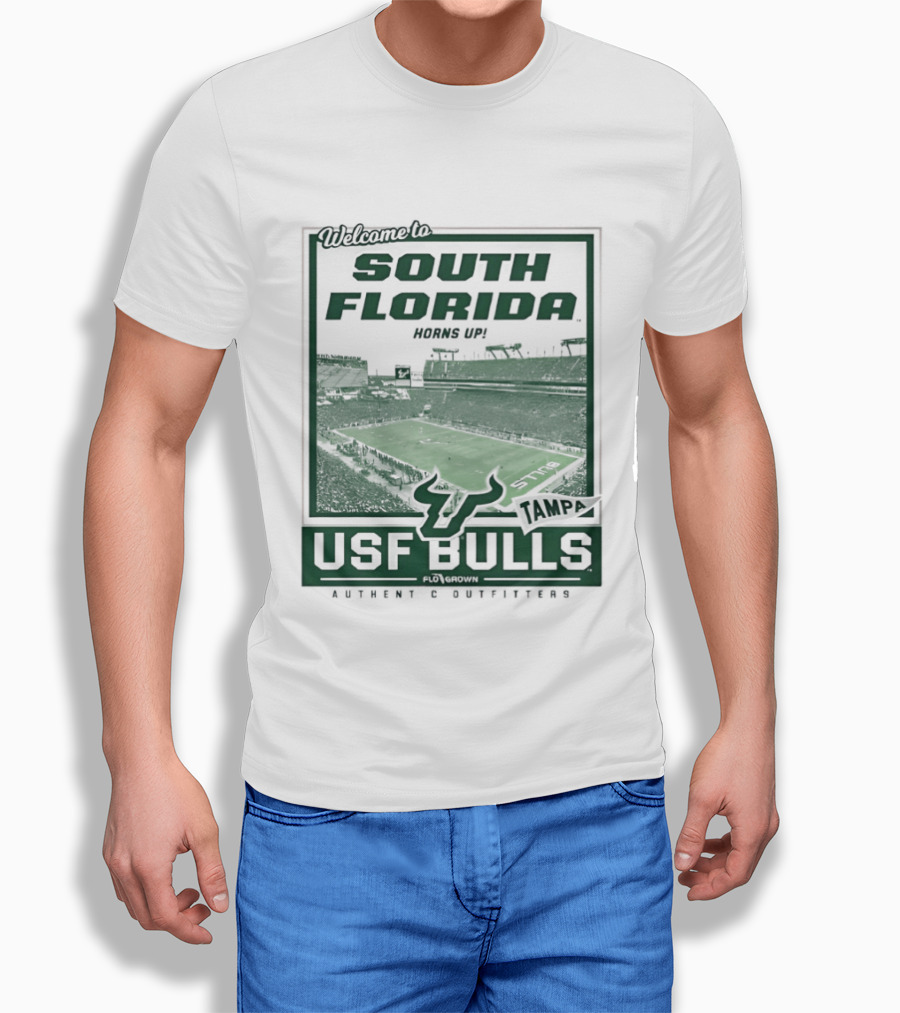 Welcome To South Florida Raymond James Stadium USF Bulls Football T-Shirt