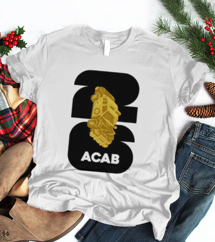 ACAB 1312 Upside Down Police Car Protest Abolition T-Shirt