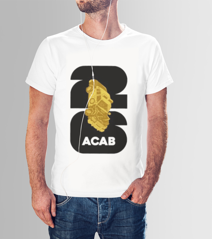 ACAB 1312 Upside Down Police Car Protest Abolition T-Shirt