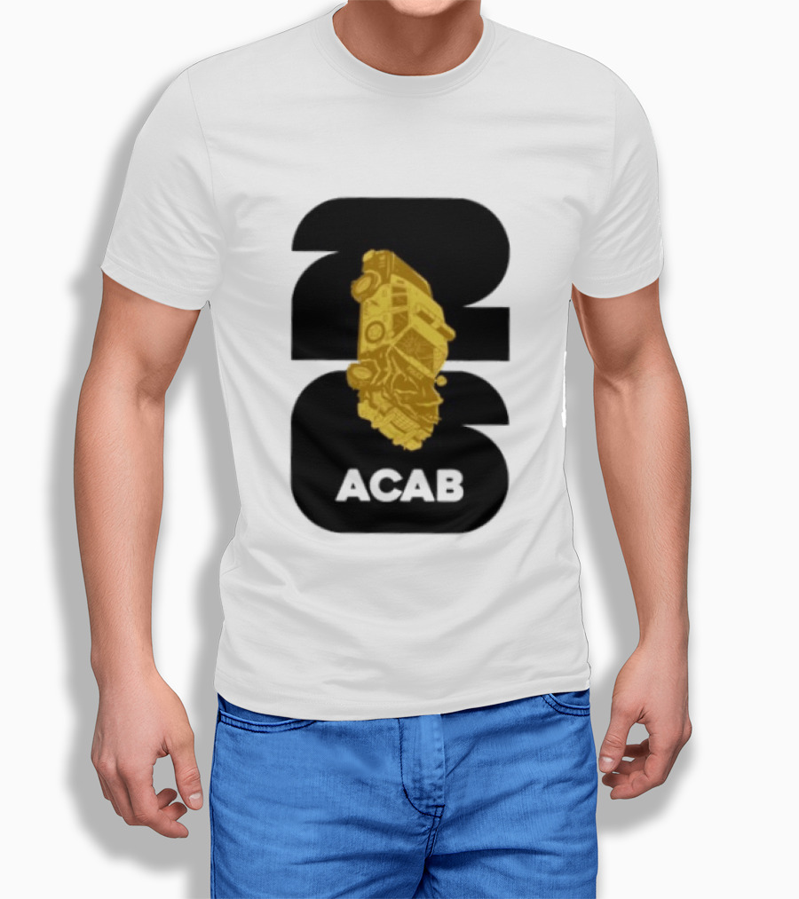 ACAB 1312 Upside Down Police Car Protest Abolition T-Shirt