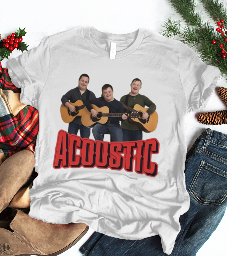 Acoustic Guitar Players Trio Musicians Band T-Shirt