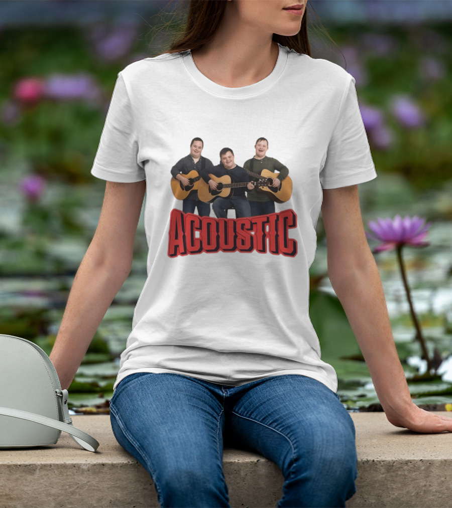 Acoustic Guitar Players Trio Musicians Band T-Shirt