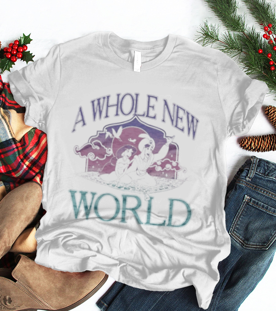 A Whole New World Aladdin Jasmine Disney Magic Carpet Ride T-Shirt