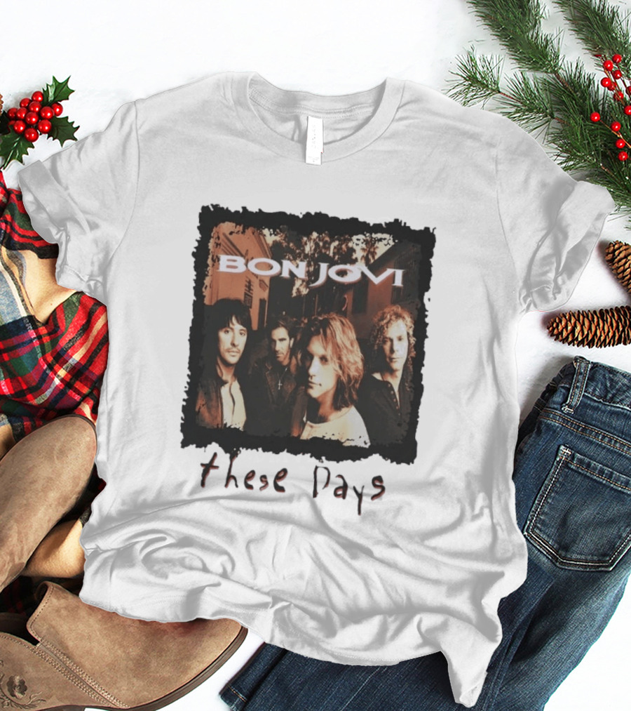 Bon Jovi These Days 1995 Tour Album Cover Band Members T-Shirt