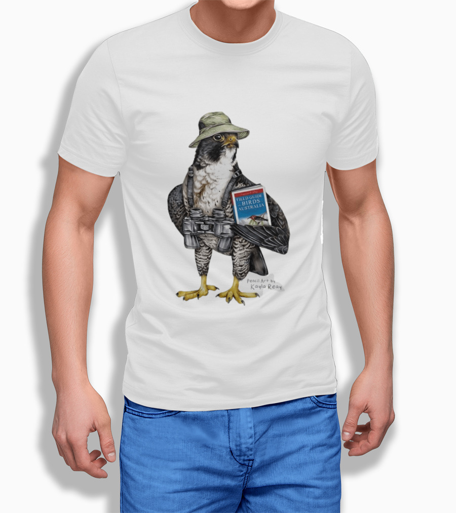 Brenda The Bird Er Field Guide To The Birds Of Australia Pencil Art By Kayla Reay T-Shirt