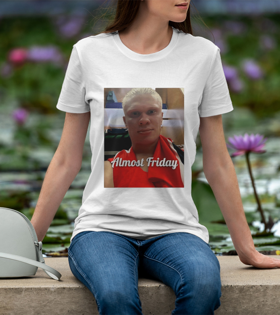 Haaland Selfie Almost Friday Locker Room Photo T-Shirt