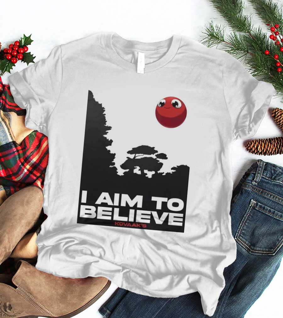 Kovaak's I Aim To Believe Red Ball T-Shirt